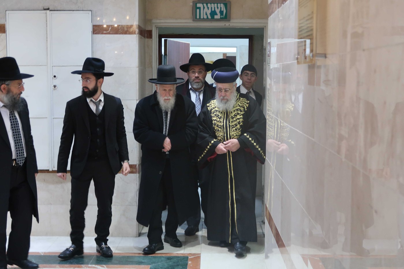 הראשל"צ הגר"י יוסף בביקור בישיבת 'באר יהודה' 