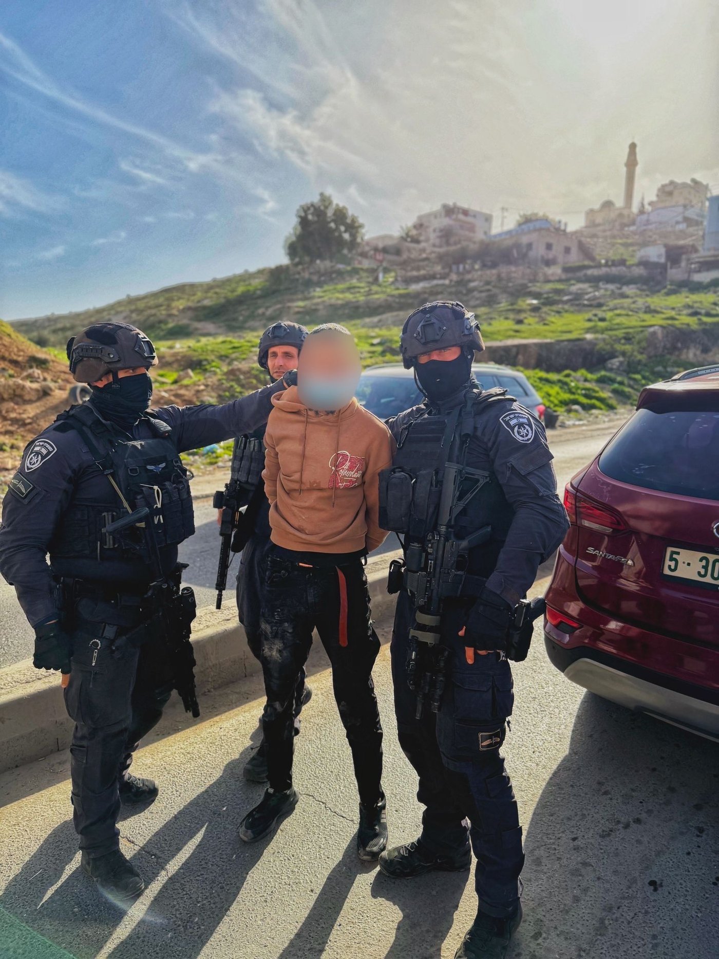 מעצרו של החשוד בהסתה ותמיכה בטרור נגד מדינת ישראל