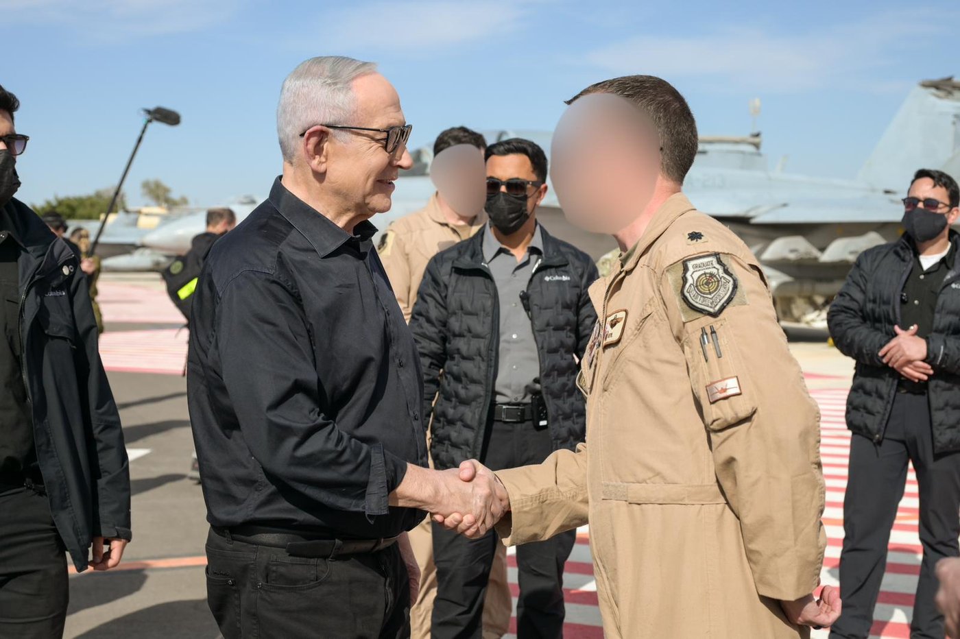 הפגישה של נתניהו עם הטייסים האמריקנים וההצהרה שהשמיע | צפו