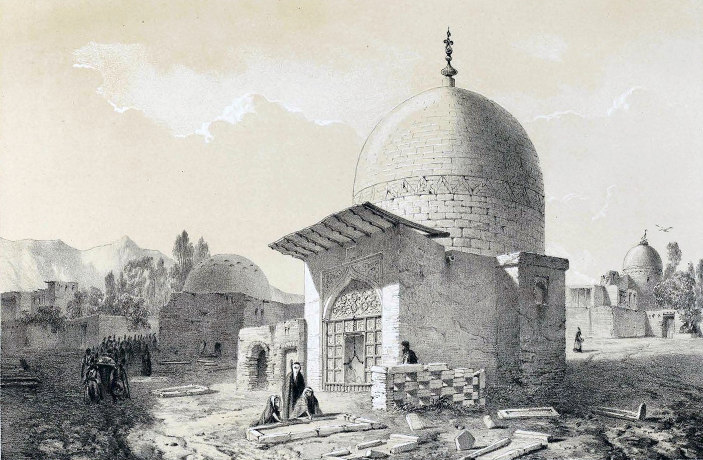 הכיפה של מתחם הקבורה של קֵדָר בן ישמעאל בעיר קיידר, איראן