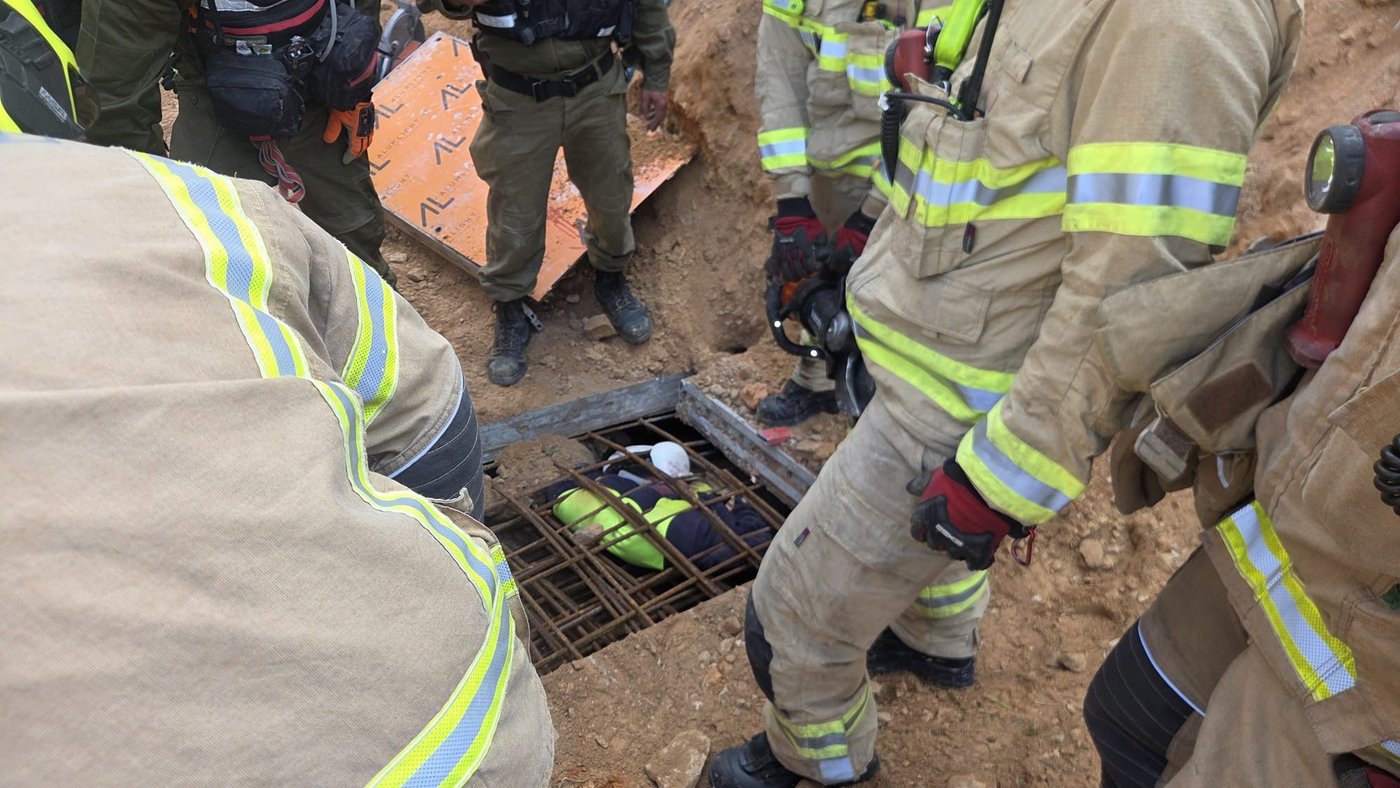 אחרי פעולות חילוץ: פועל נהרג מקריסת קיר באתר בנייה בנשר