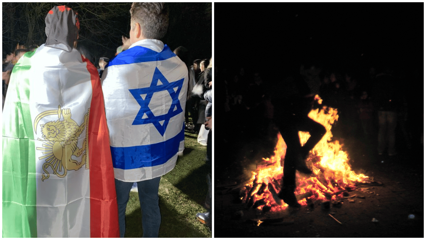 רזה פהלווי ודו"צ עודדו - המשטר איים: 'חג האש' שמצית את איראן והקשר לפורים