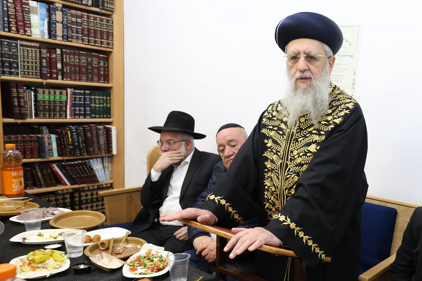הראשל"צ הגר"ד יוסף בשיחתו בכולל לדיינות