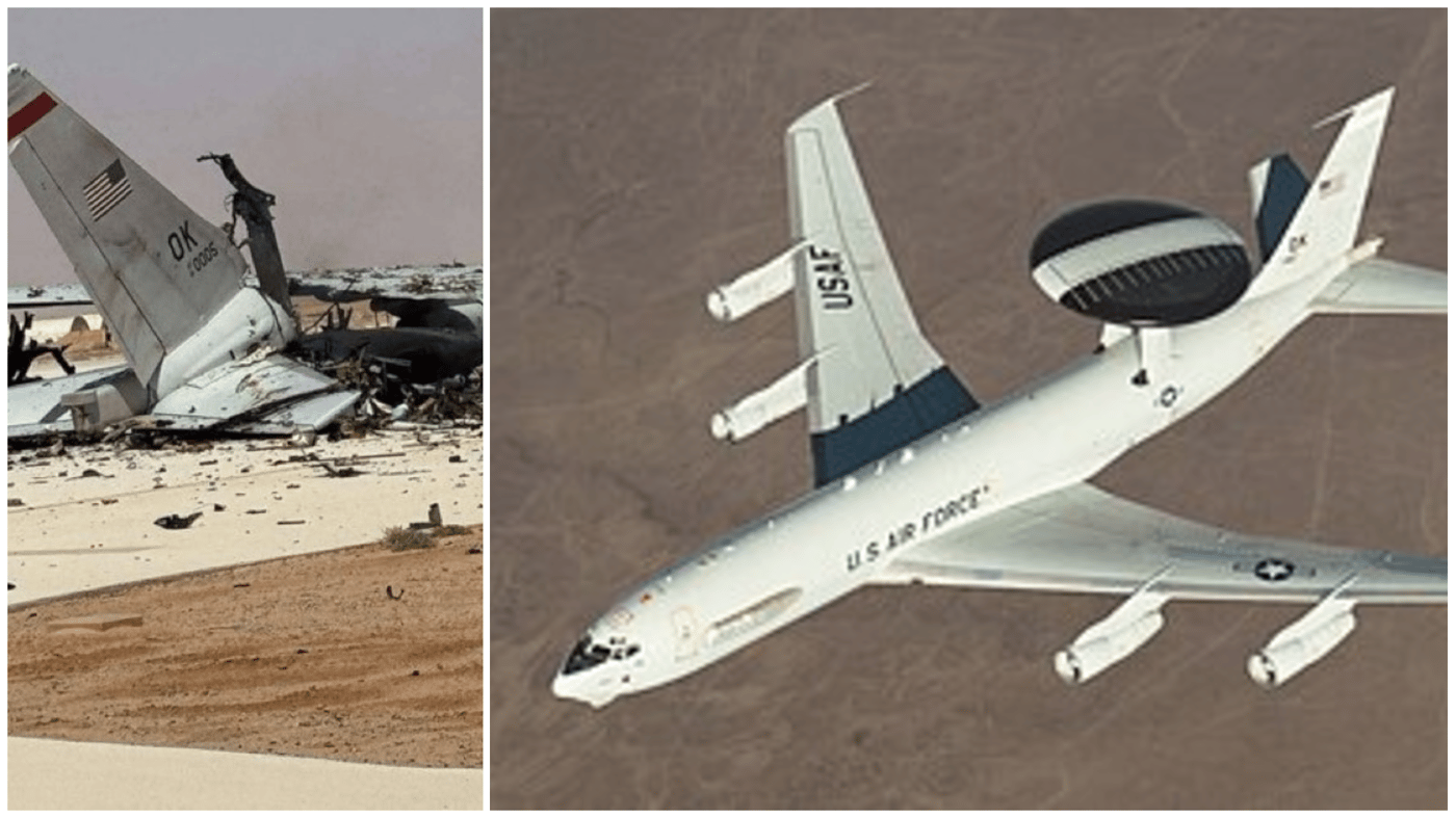 פגיעה במטוס ה-E-3 Sentry (AWACS)