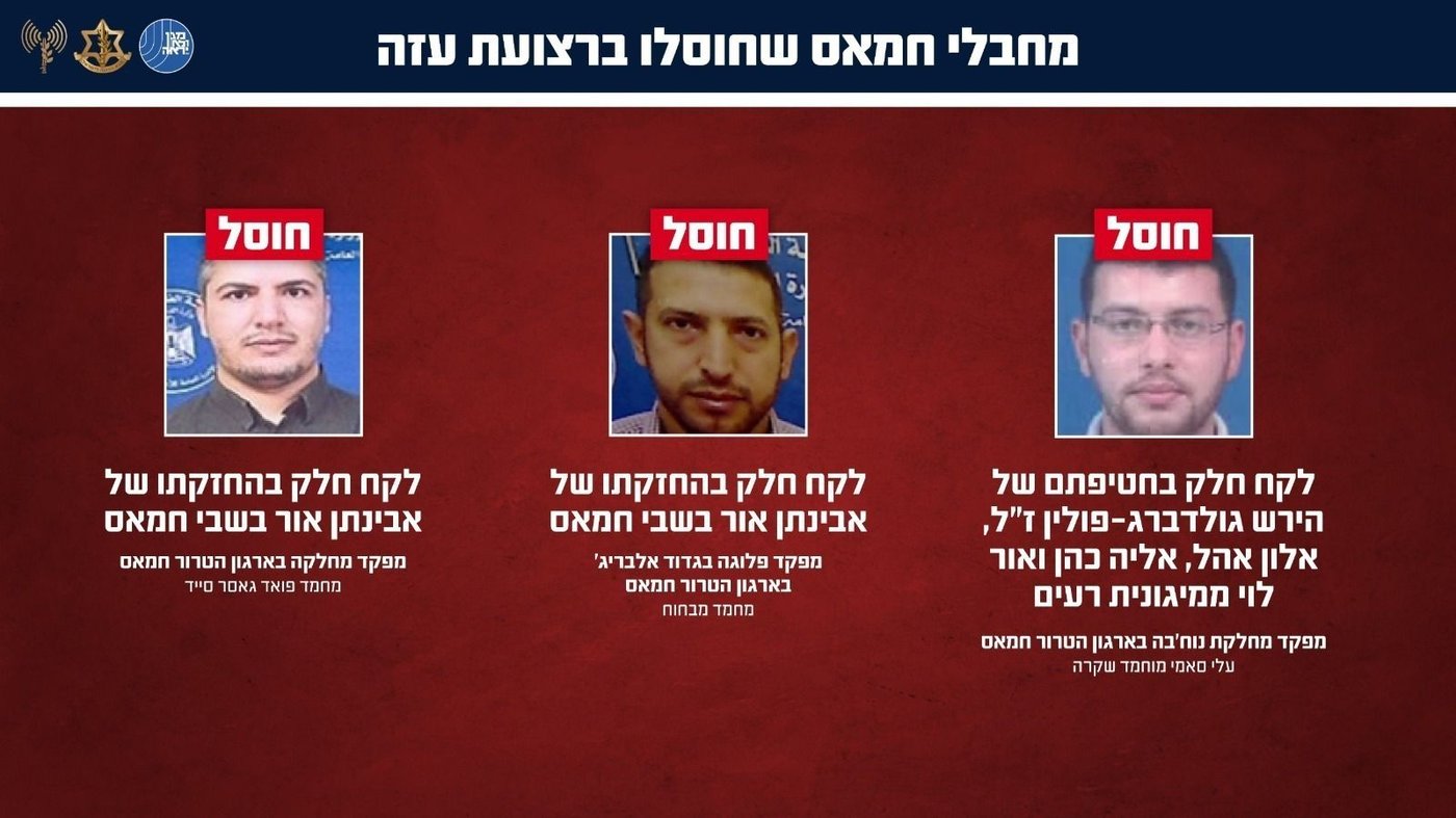 חוסלו מחבלי חמאס שחטפו חטופים ישראלים בשמחת תורה