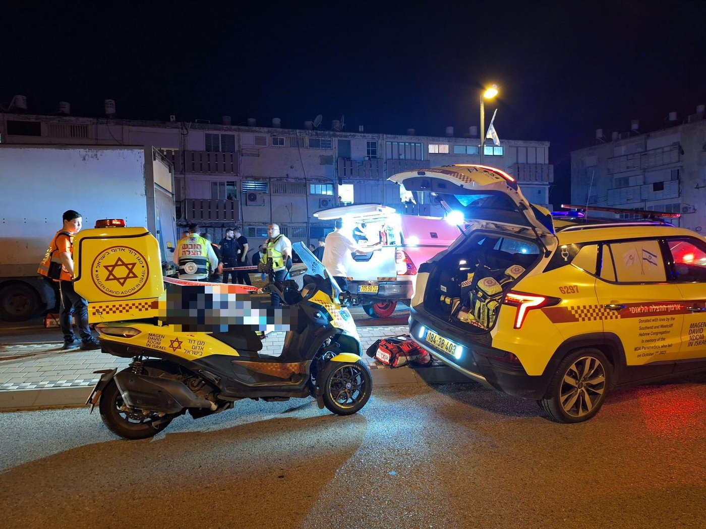 זירת התאונה בקריית אתא