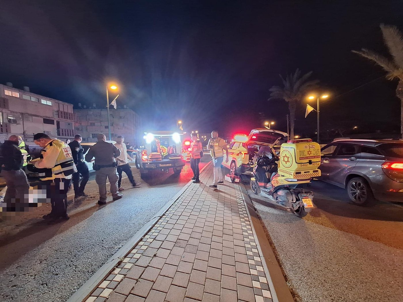 זירת התאונה בקריית אתא