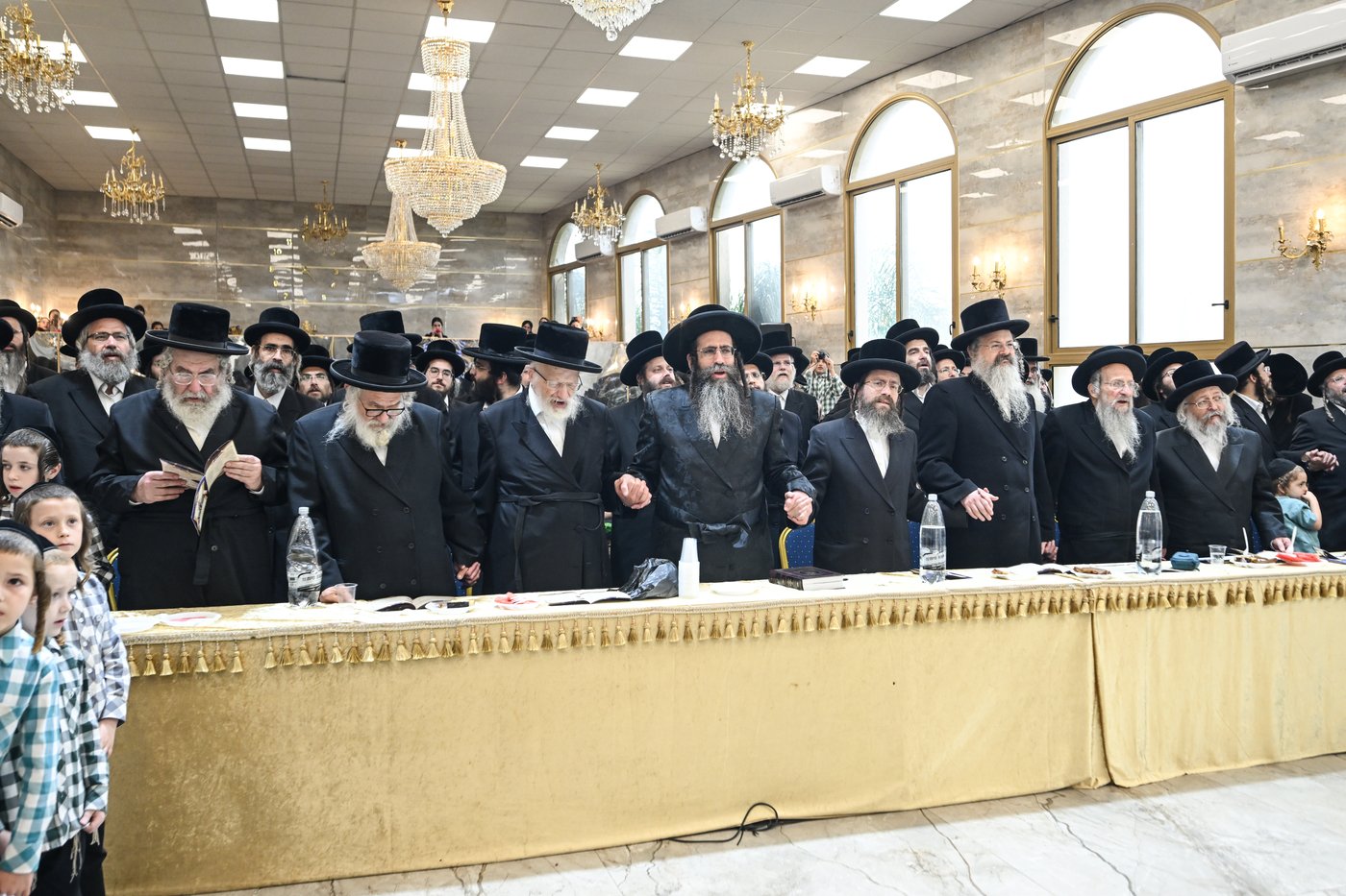 הגה"צ רבי אברהם הלברשטאם, במסיבה תורנית בטבריה