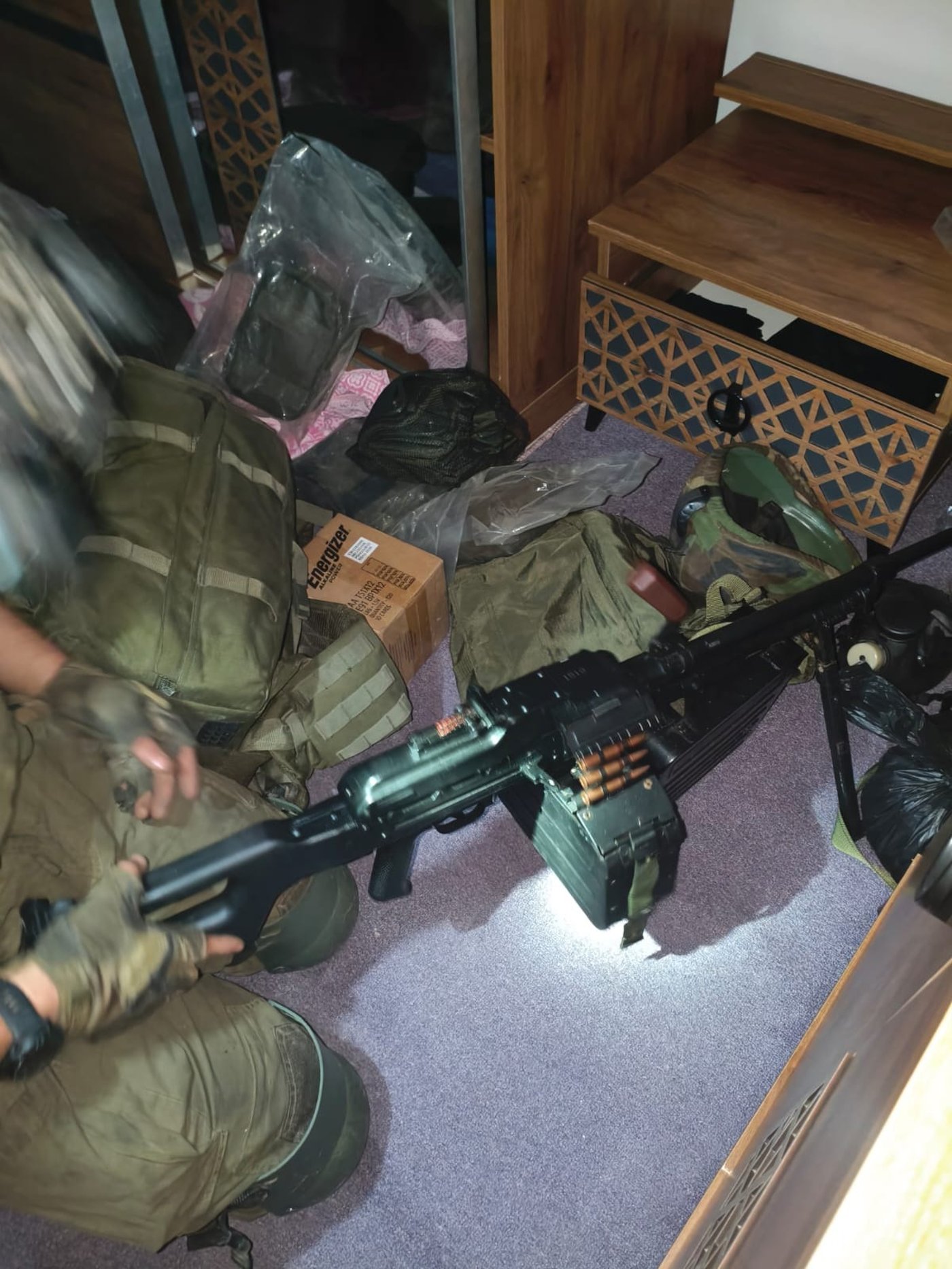 אמצעי הלחימה שאותרו על ידי כוחות החטיבה
