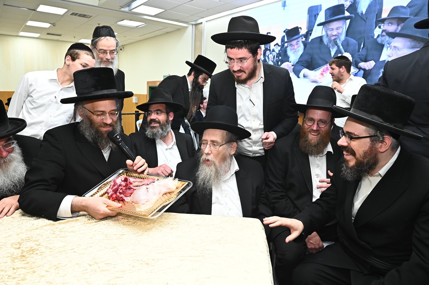 מעמד שחיטת כבש בבני ברק