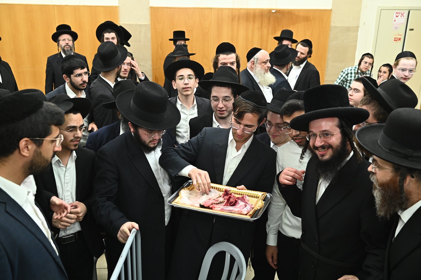 מעמד שחיטת כבש בבני ברק