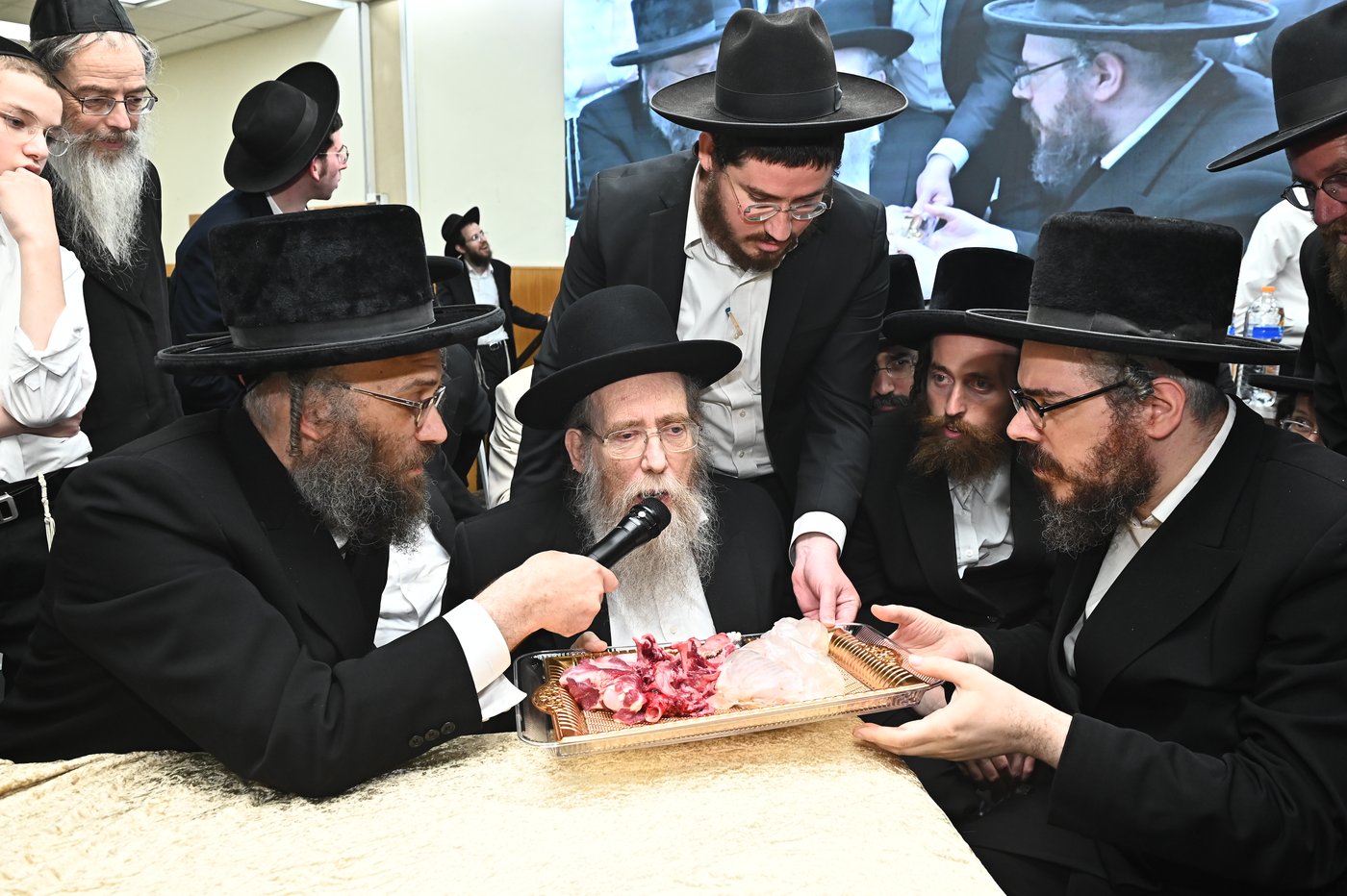 מעמד שחיטת כבש בבני ברק