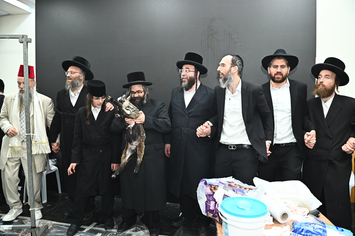 מעמד שחיטת כבש בבני ברק
