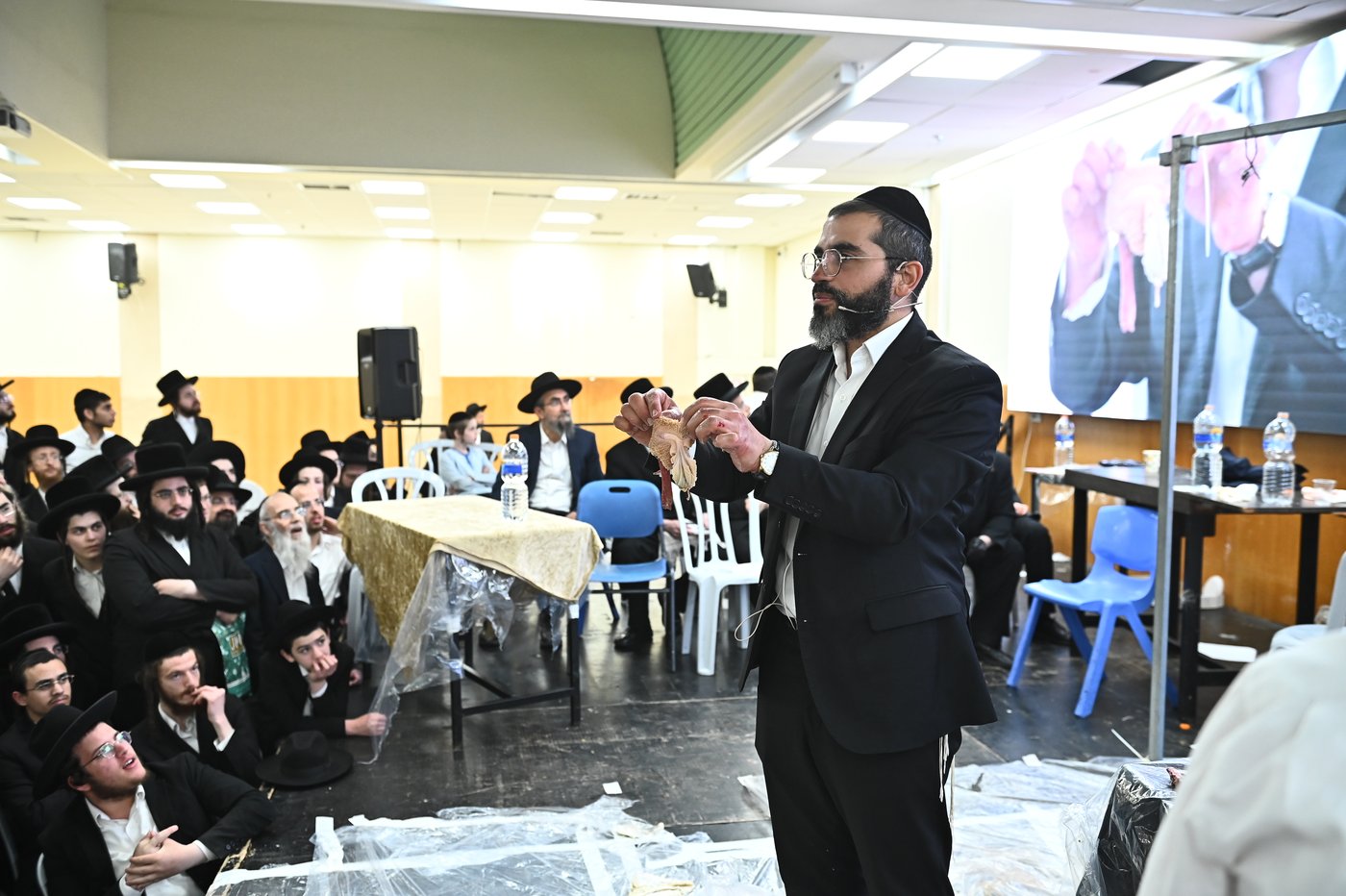 מעמד שחיטת כבש בבני ברק