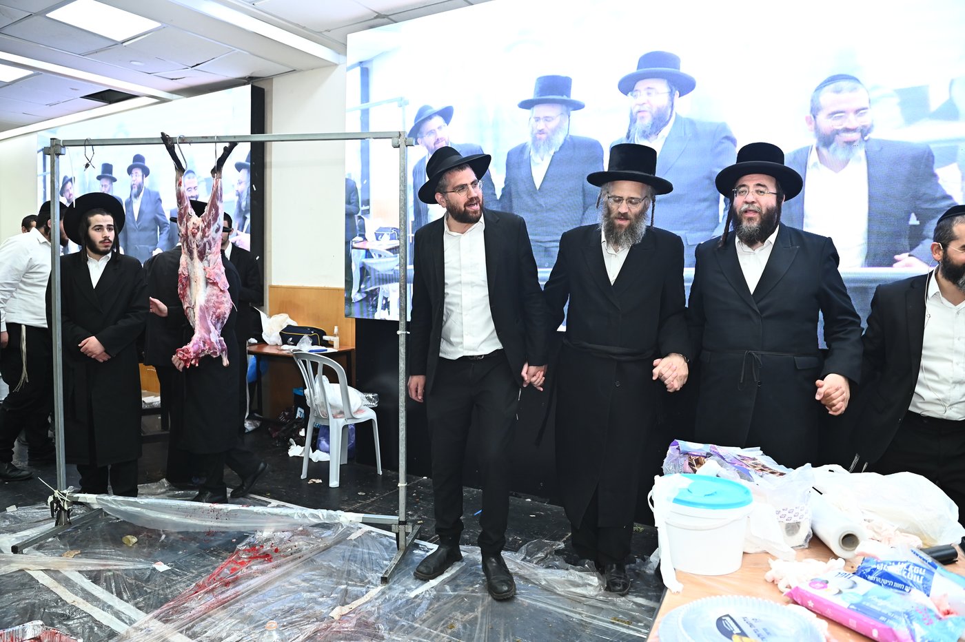 מעמד שחיטת כבש בבני ברק