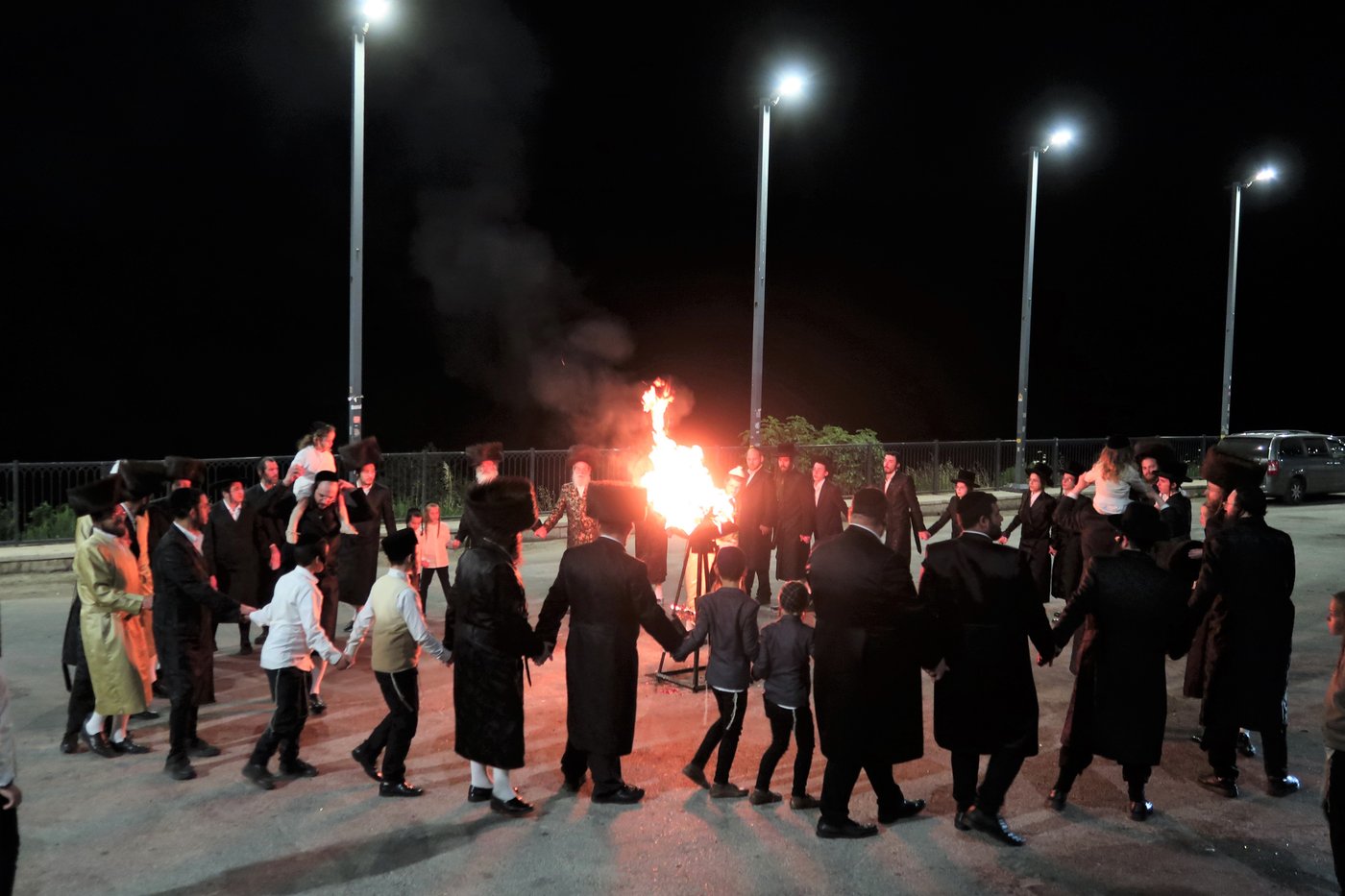 האדמו"ר מספינקא ירושלים מוצ"ש במירון