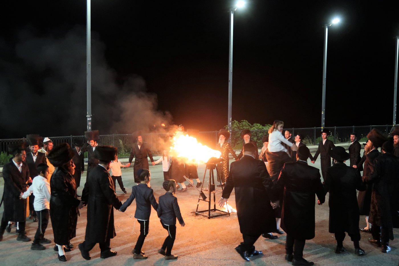 האדמו"ר מספינקא ירושלים מוצ"ש במירון