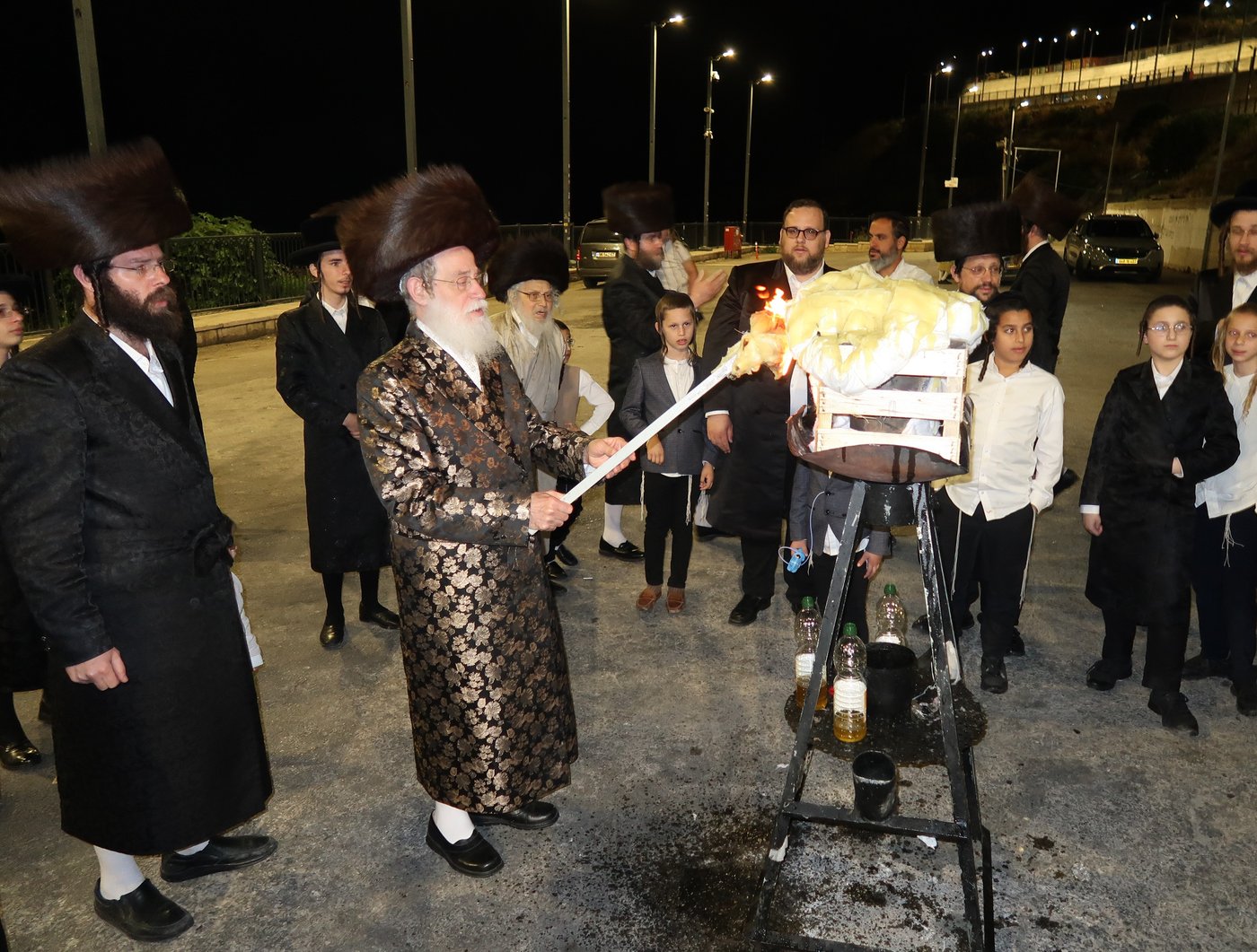 האדמו"ר מספינקא ירושלים מוצ"ש במירון