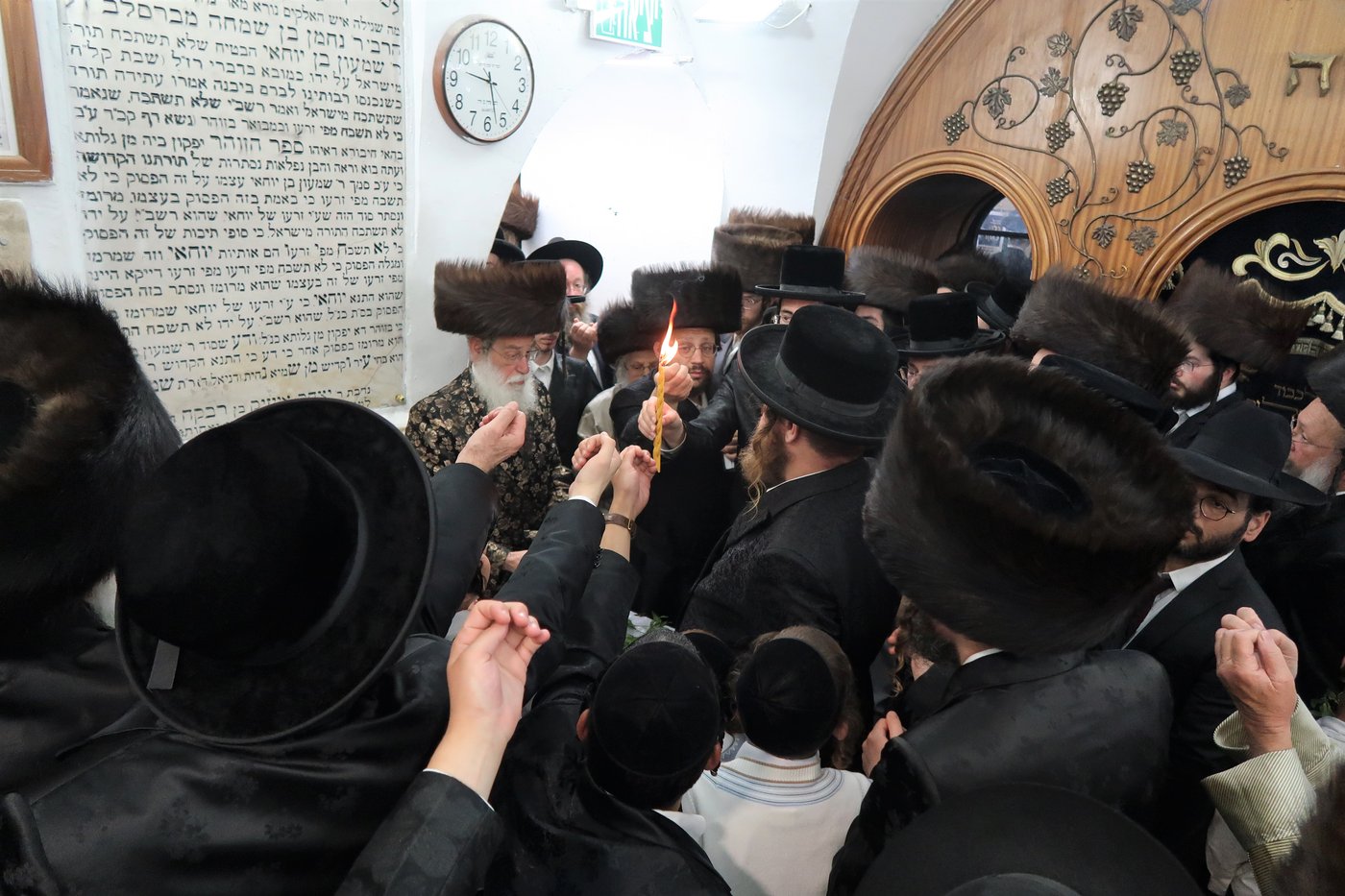 האדמו"ר מספינקא ירושלים מוצ"ש במירון