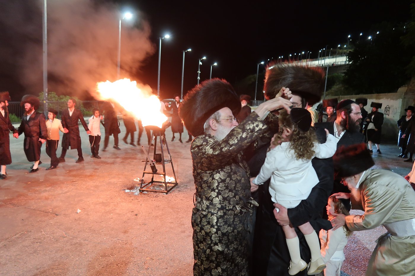האדמו"ר מספינקא ירושלים מוצ"ש במירון