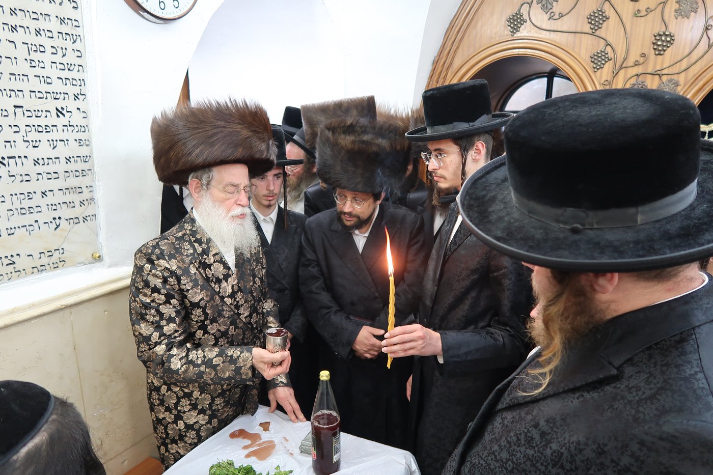 האדמו"ר מספינקא ירושלים מוצ"ש במירון