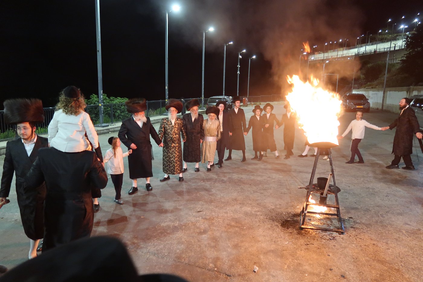 האדמו"ר מספינקא ירושלים מוצ"ש במירון