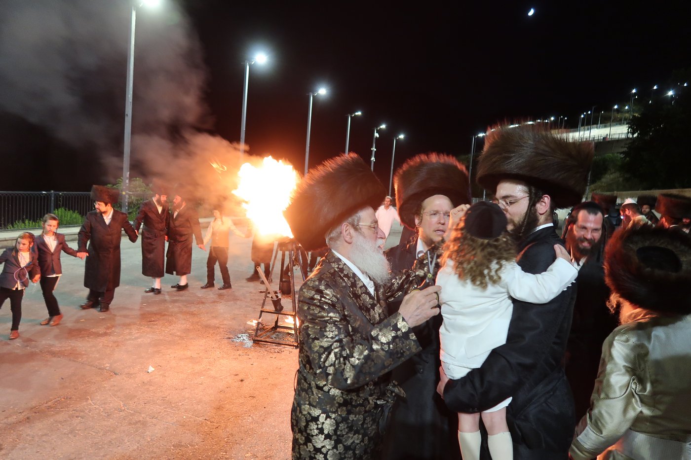 האדמו"ר מספינקא ירושלים מוצ"ש במירון