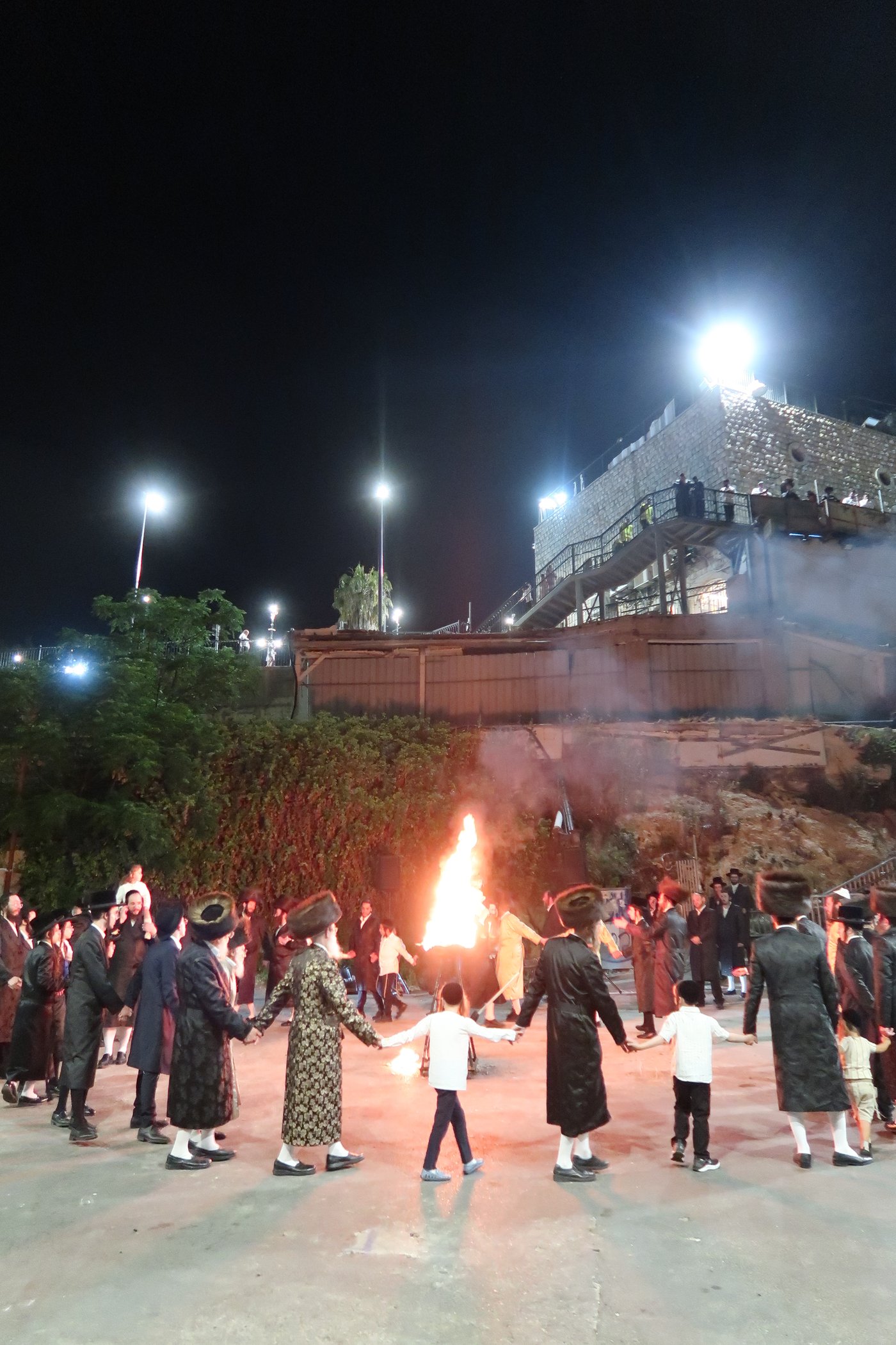 האדמו"ר מספינקא ירושלים מוצ"ש במירון