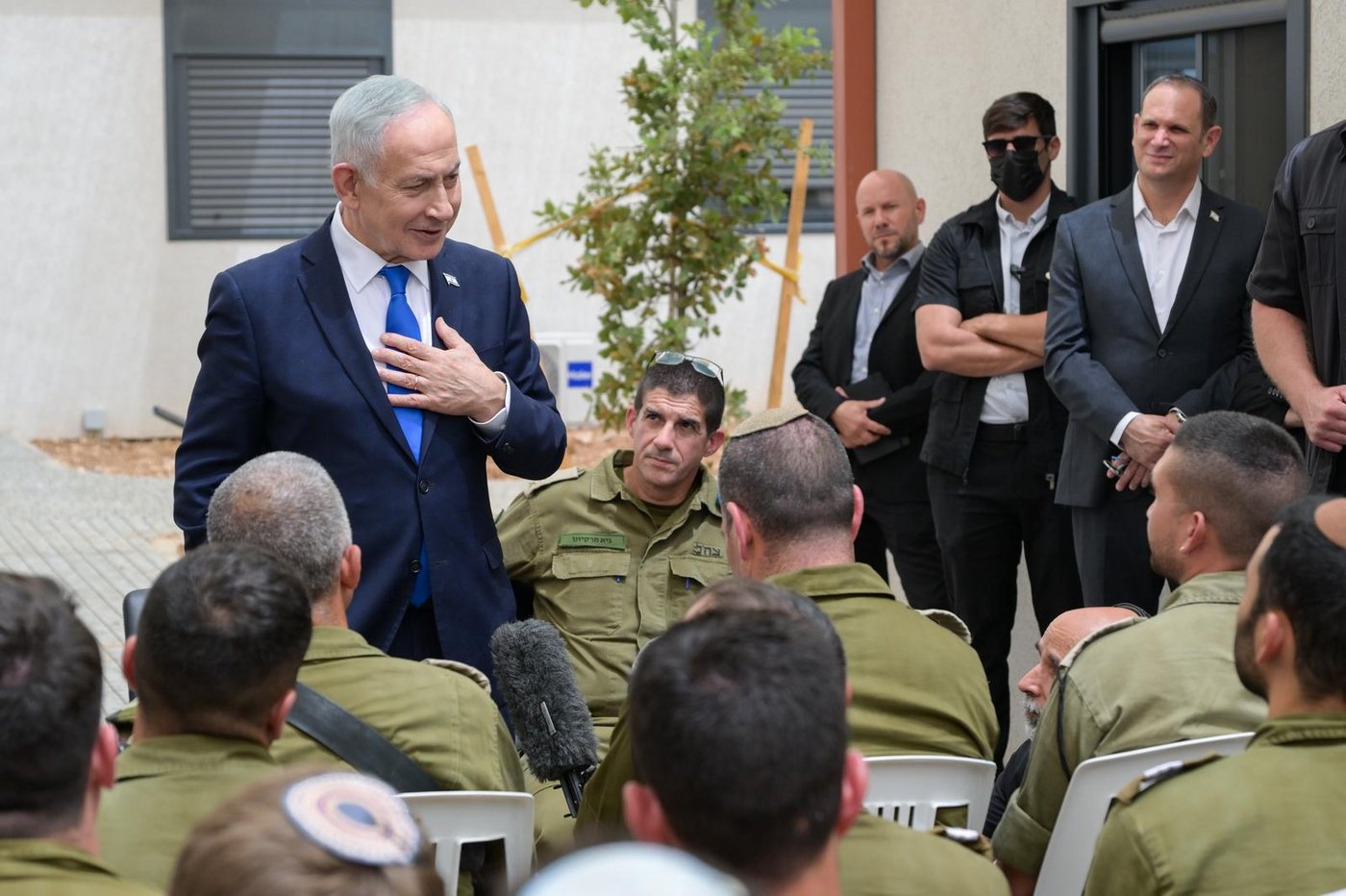 נתניהו במפגש עם קורס קצינים קרביים במילואים