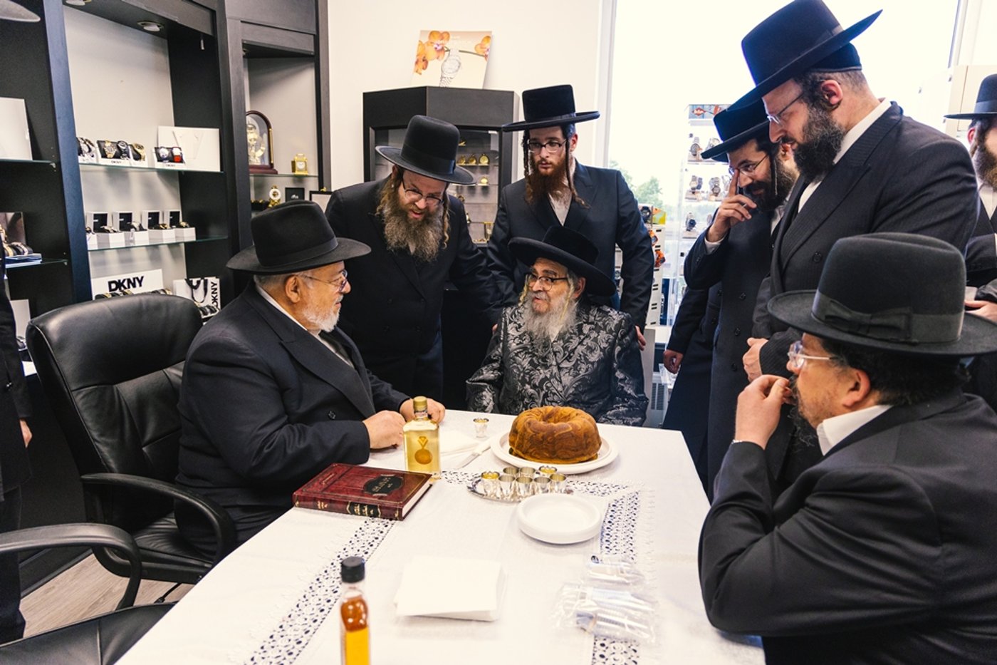 האדמו"ר מסאטמר בביקור בישיבה במונטריאול