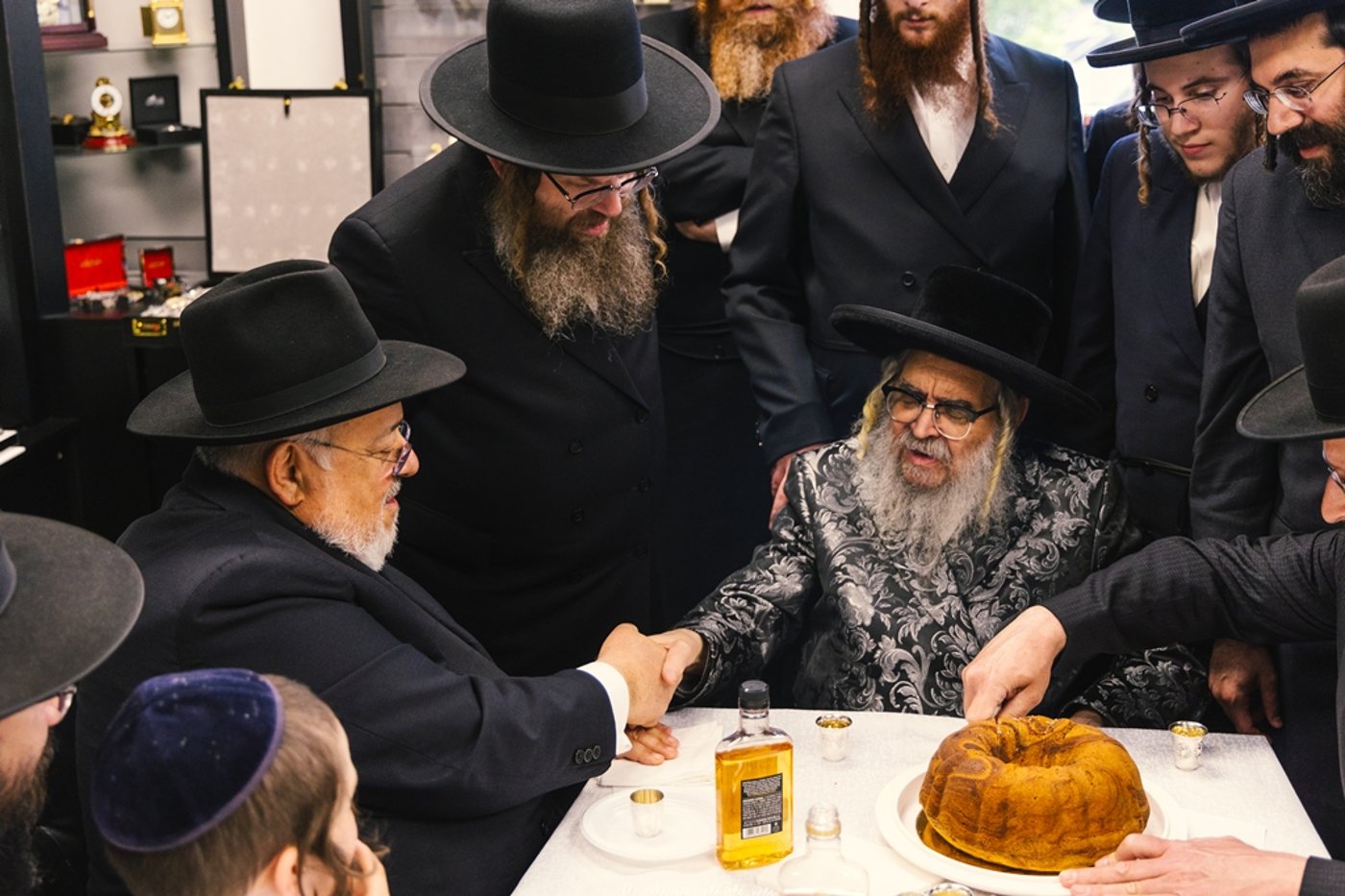 האדמו"ר מסאטמר בביקור בישיבה במונטריאול
