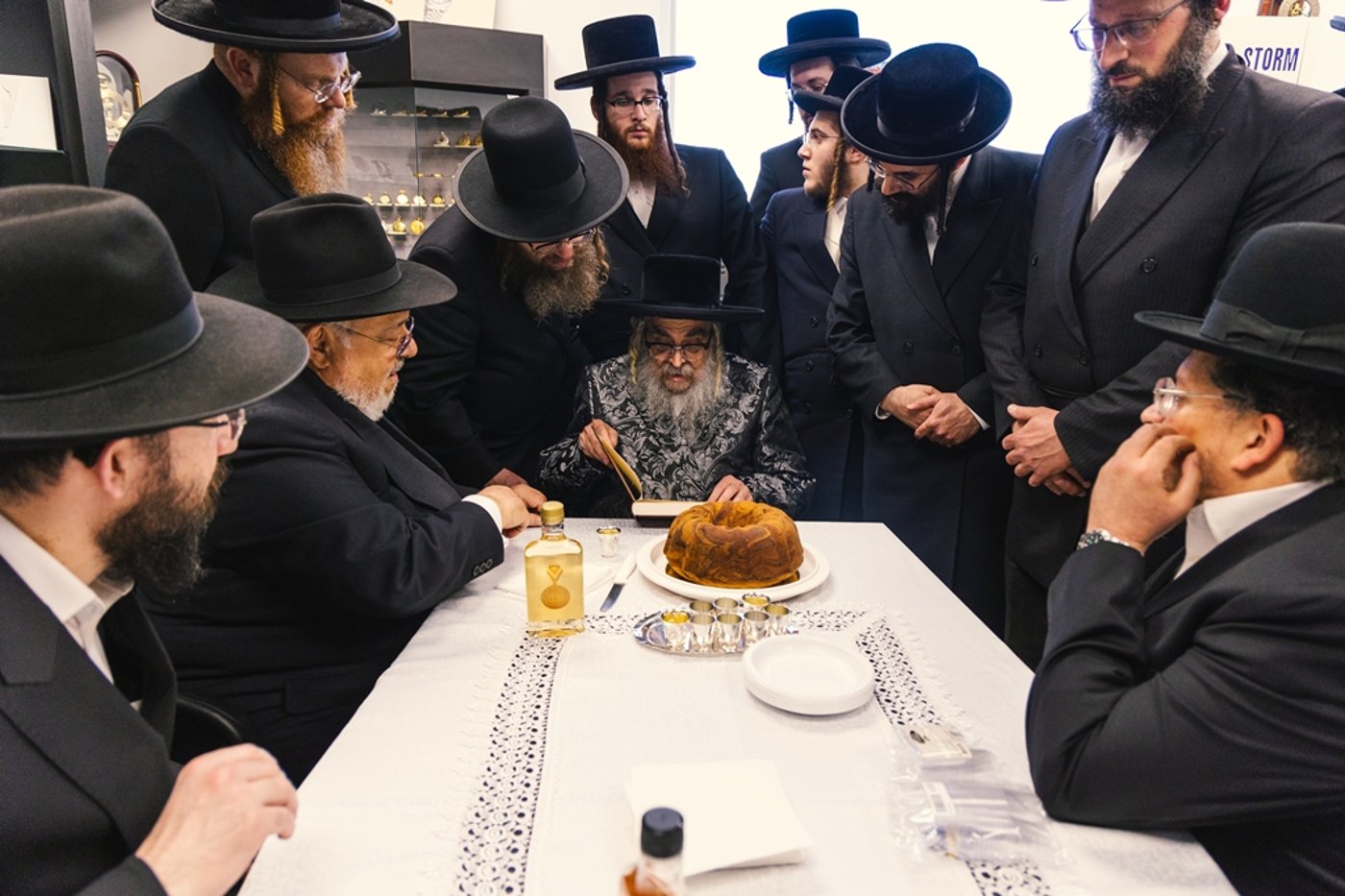 האדמו"ר מסאטמר בביקור בישיבה במונטריאול
