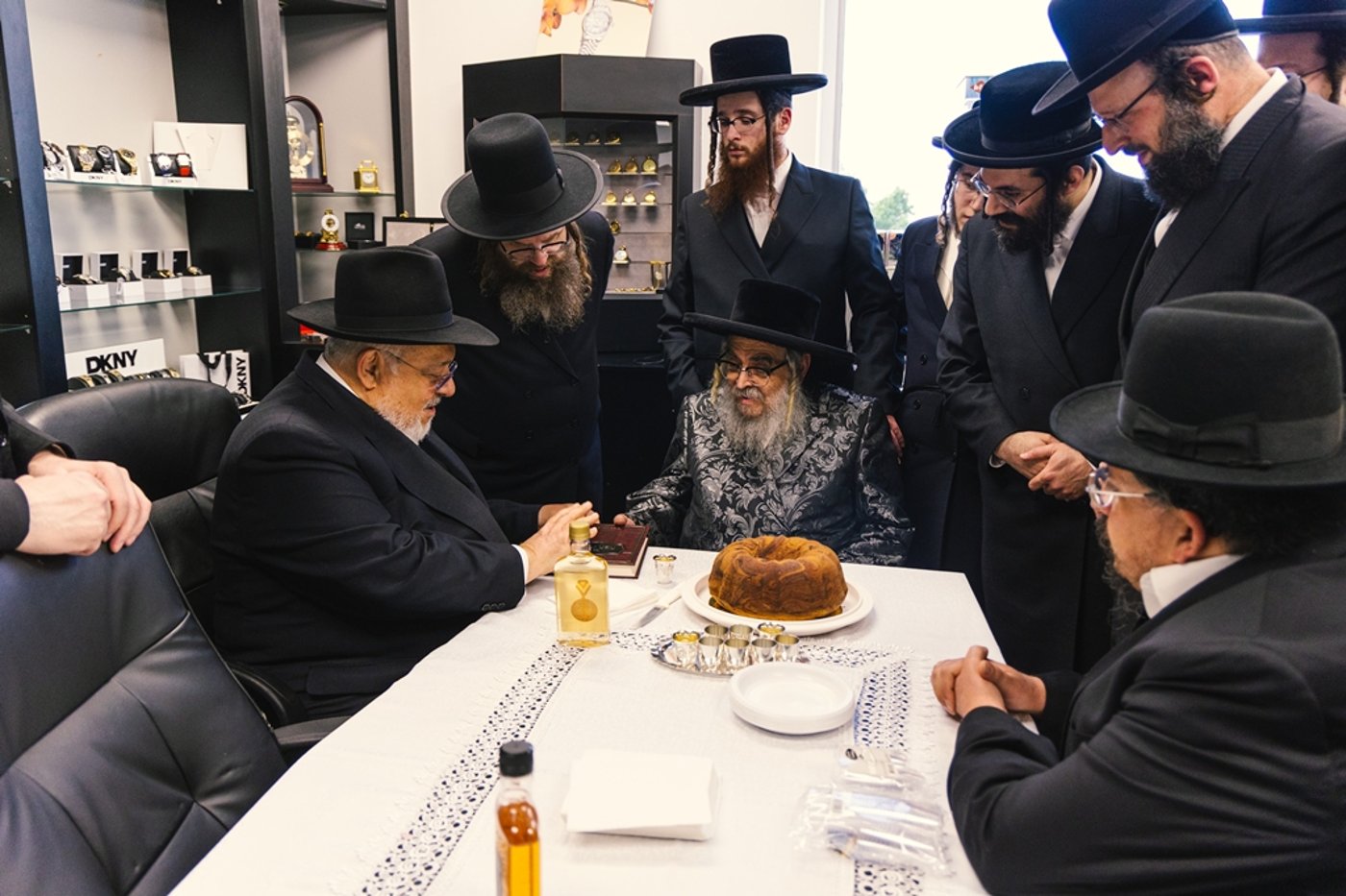 האדמו"ר מסאטמר בביקור בישיבה במונטריאול