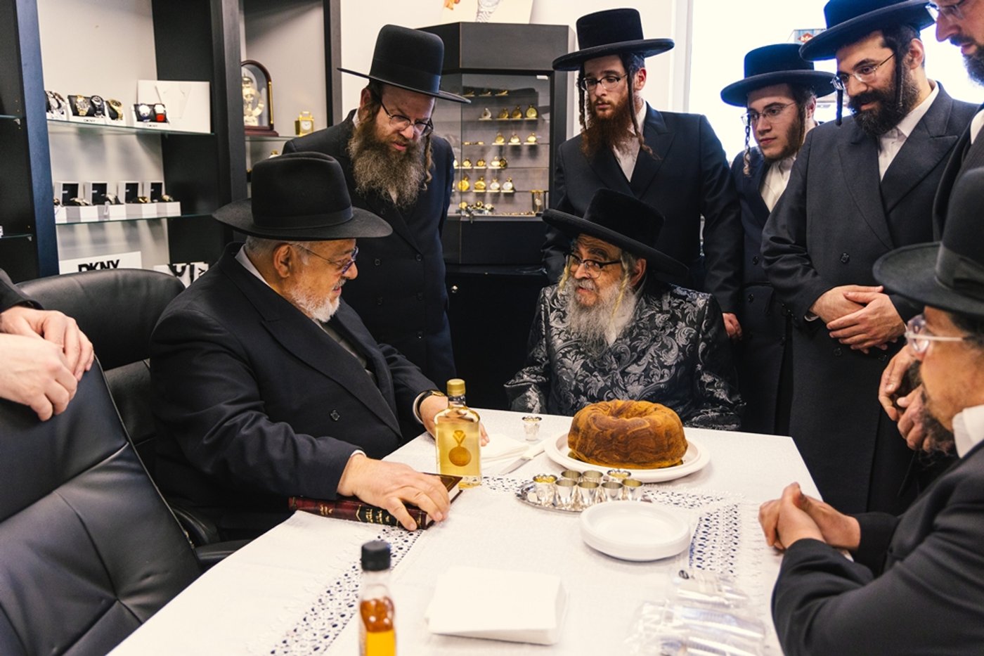 האדמו"ר מסאטמר בביקור בישיבה במונטריאול