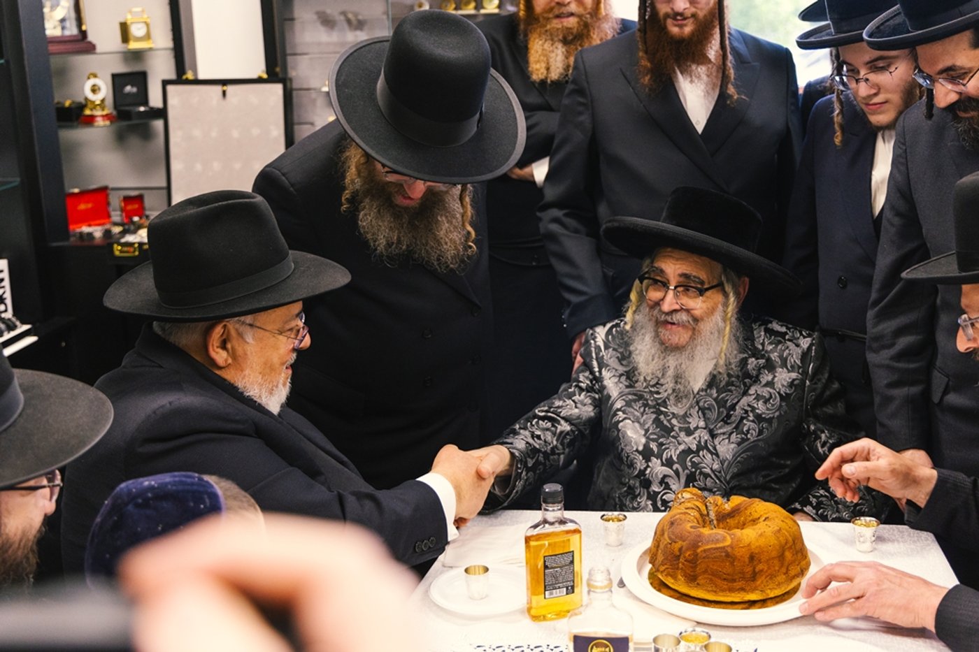 האדמו"ר מסאטמר בביקור בישיבה במונטריאול