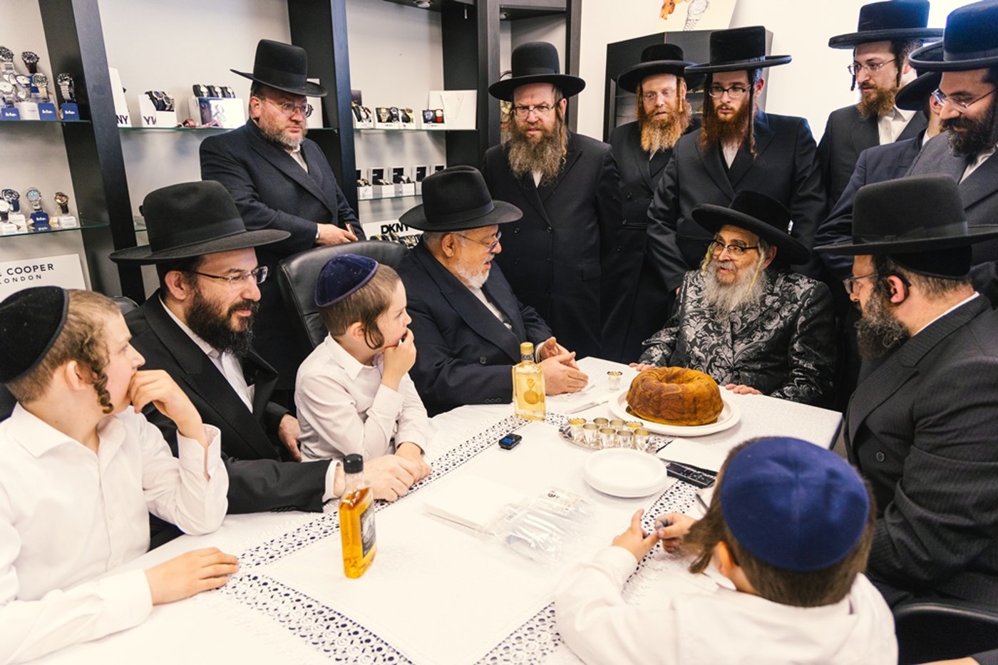 האדמו"ר מסאטמר בביקור בישיבה במונטריאול
