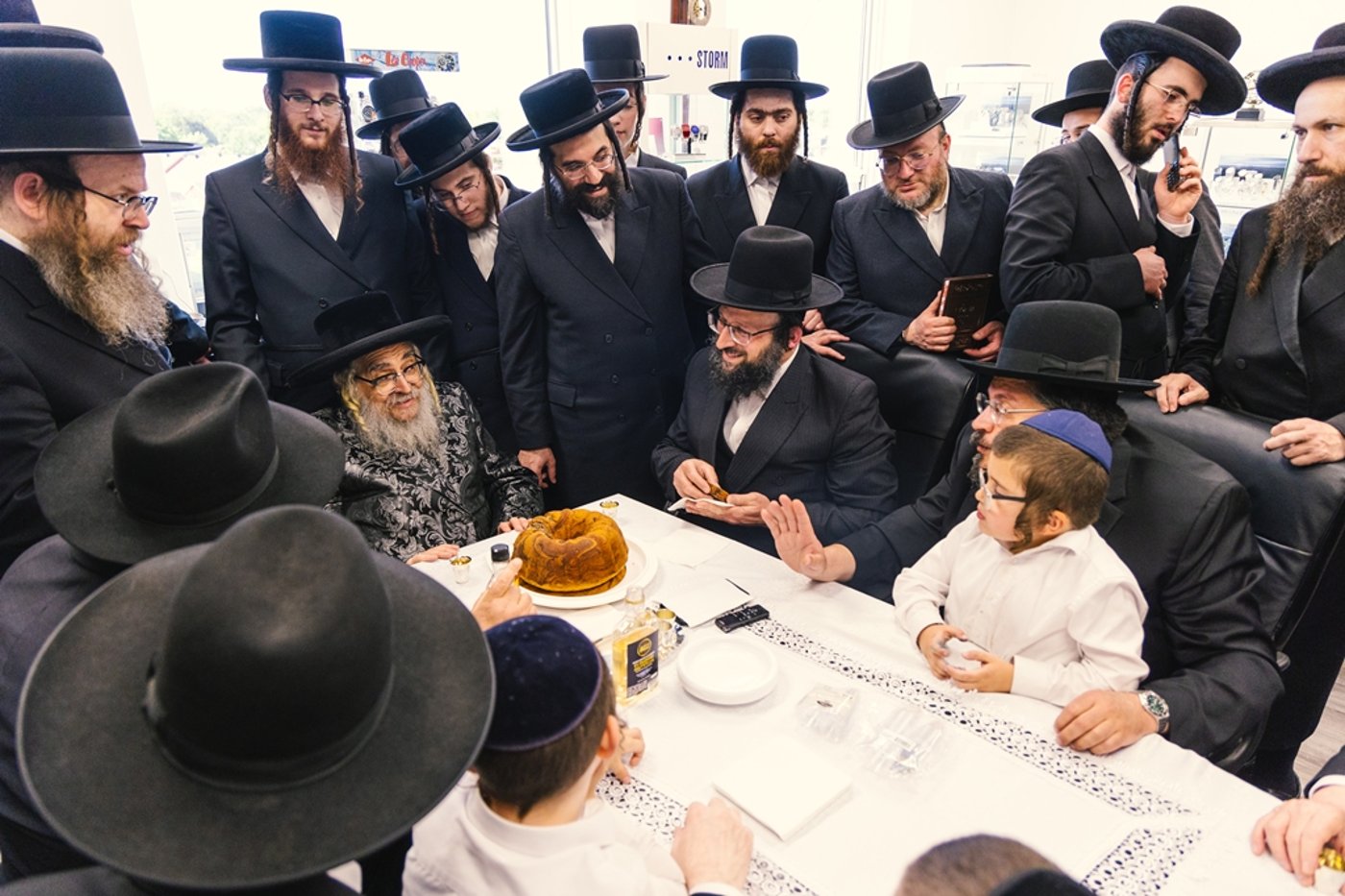 האדמו"ר מסאטמר בביקור בישיבה במונטריאול