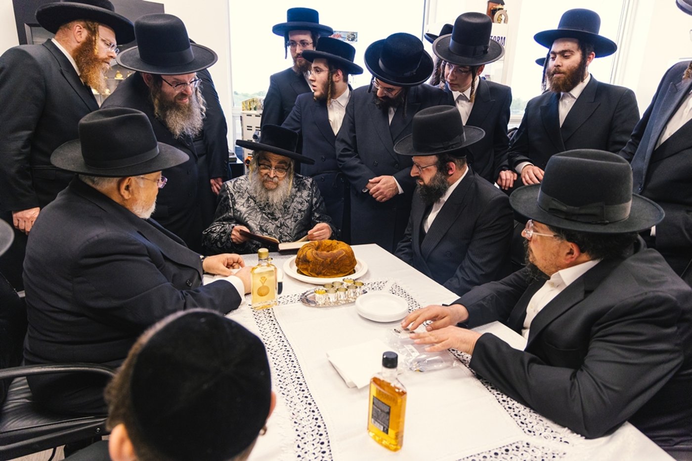האדמו"ר מסאטמר בביקור בישיבה במונטריאול