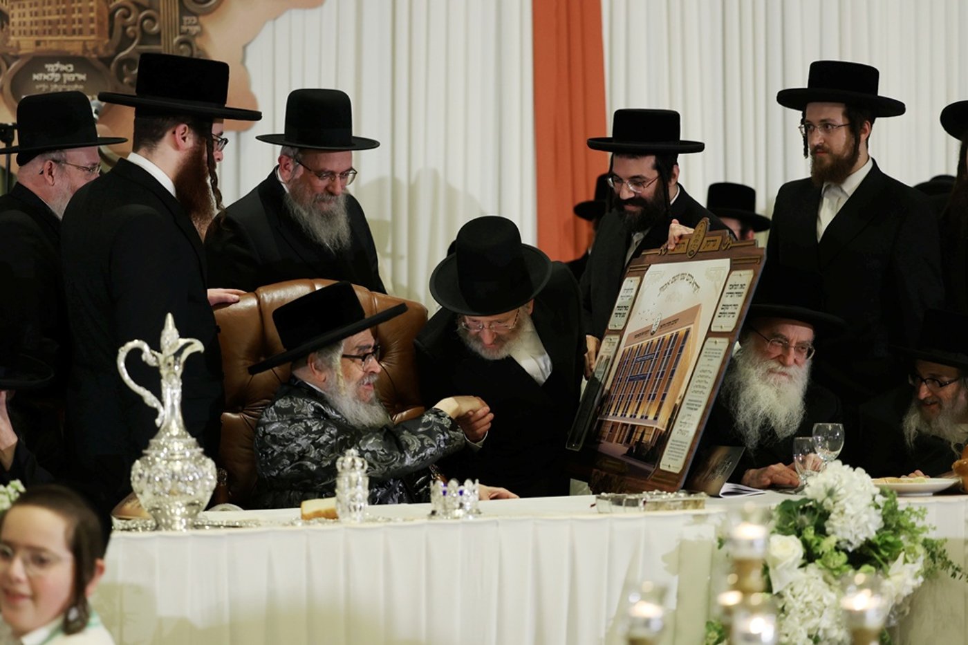 האדמו"ר מסאטמר בסיום מסכת שבת במונטריאול