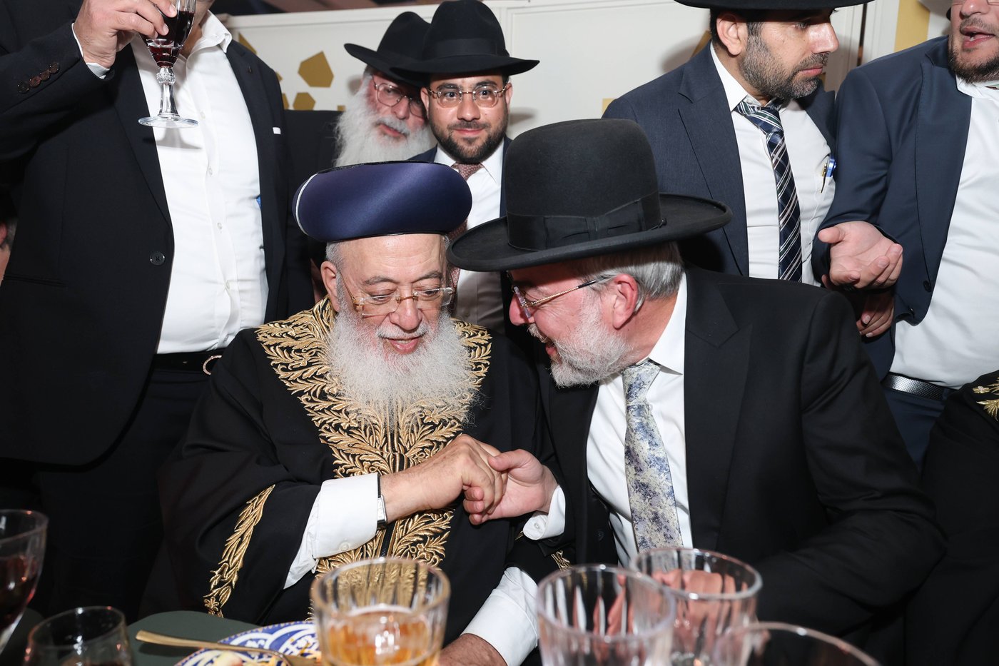 נישואי נכדתם המשותפת של הגר"י יוסף והגרש"מ עמאר