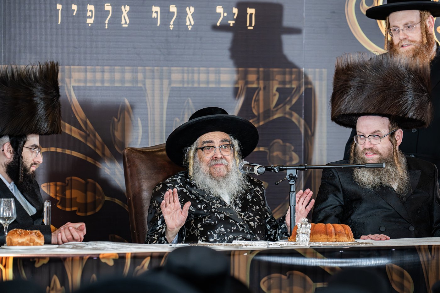מסיבת שבע הברכות בסאטמר לכבודו של ר' חיים שלמה פישר