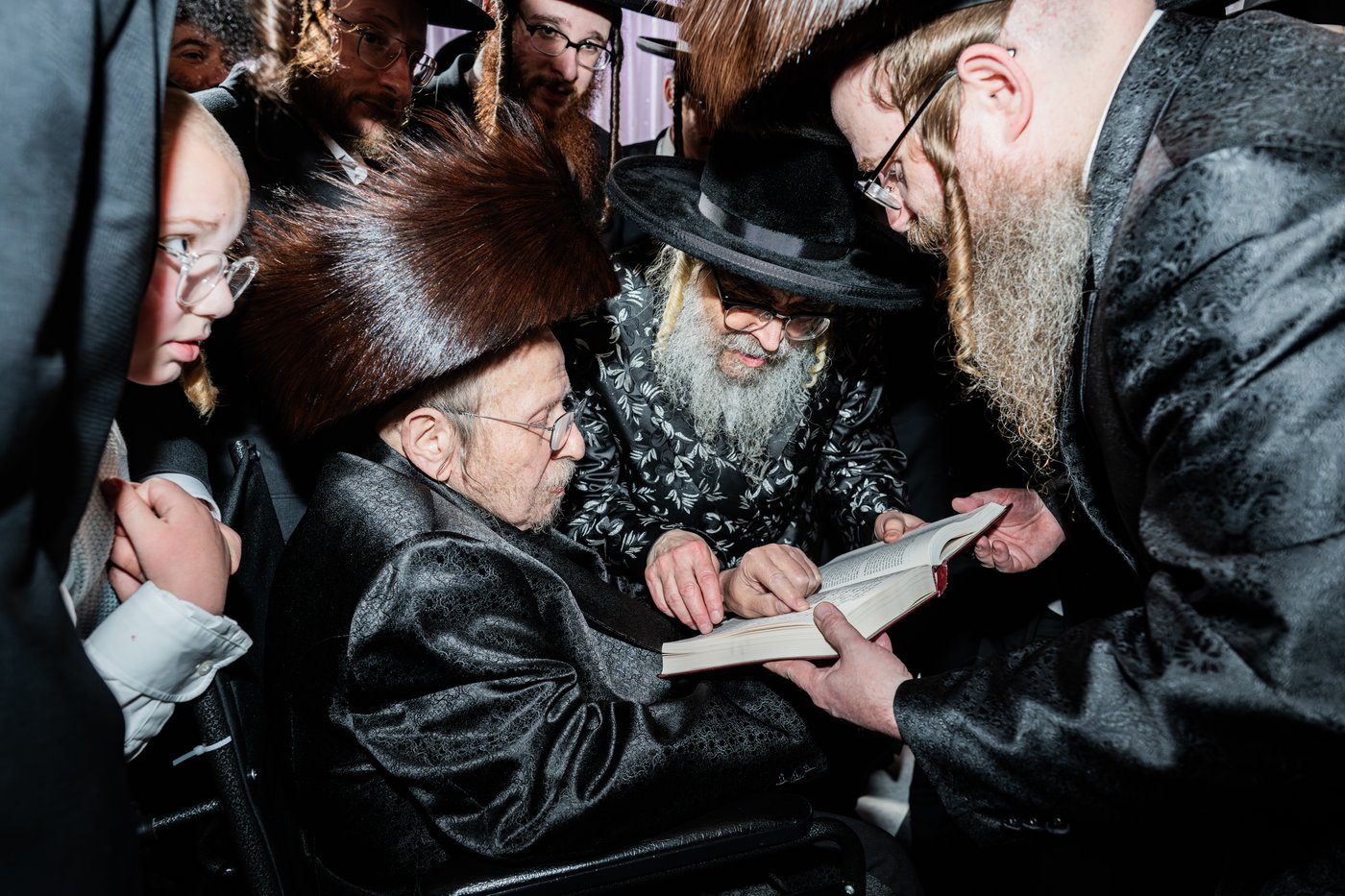 מסיבת שבע הברכות בסאטמר לכבודו של ר' חיים שלמה פישר