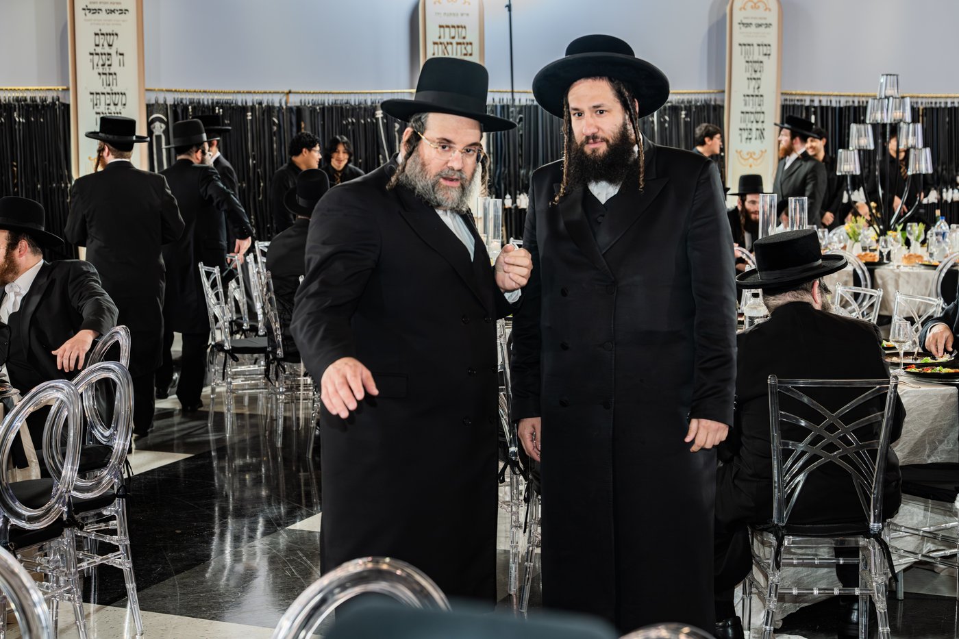 מסיבת שבע הברכות בסאטמר לכבודו של ר' חיים שלמה פישר