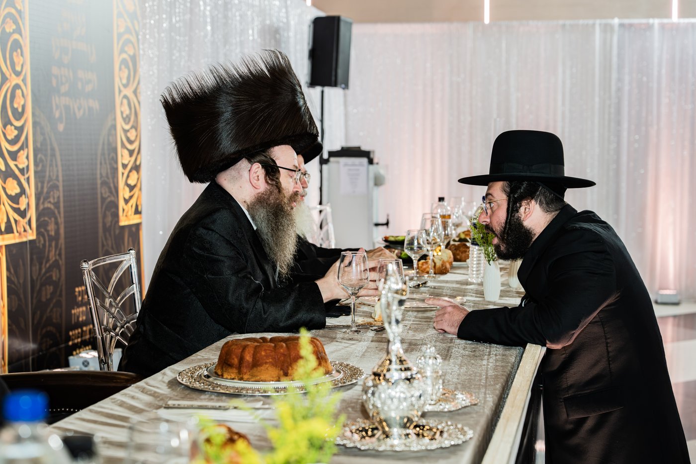 מסיבת שבע הברכות בסאטמר לכבודו של ר' חיים שלמה פישר