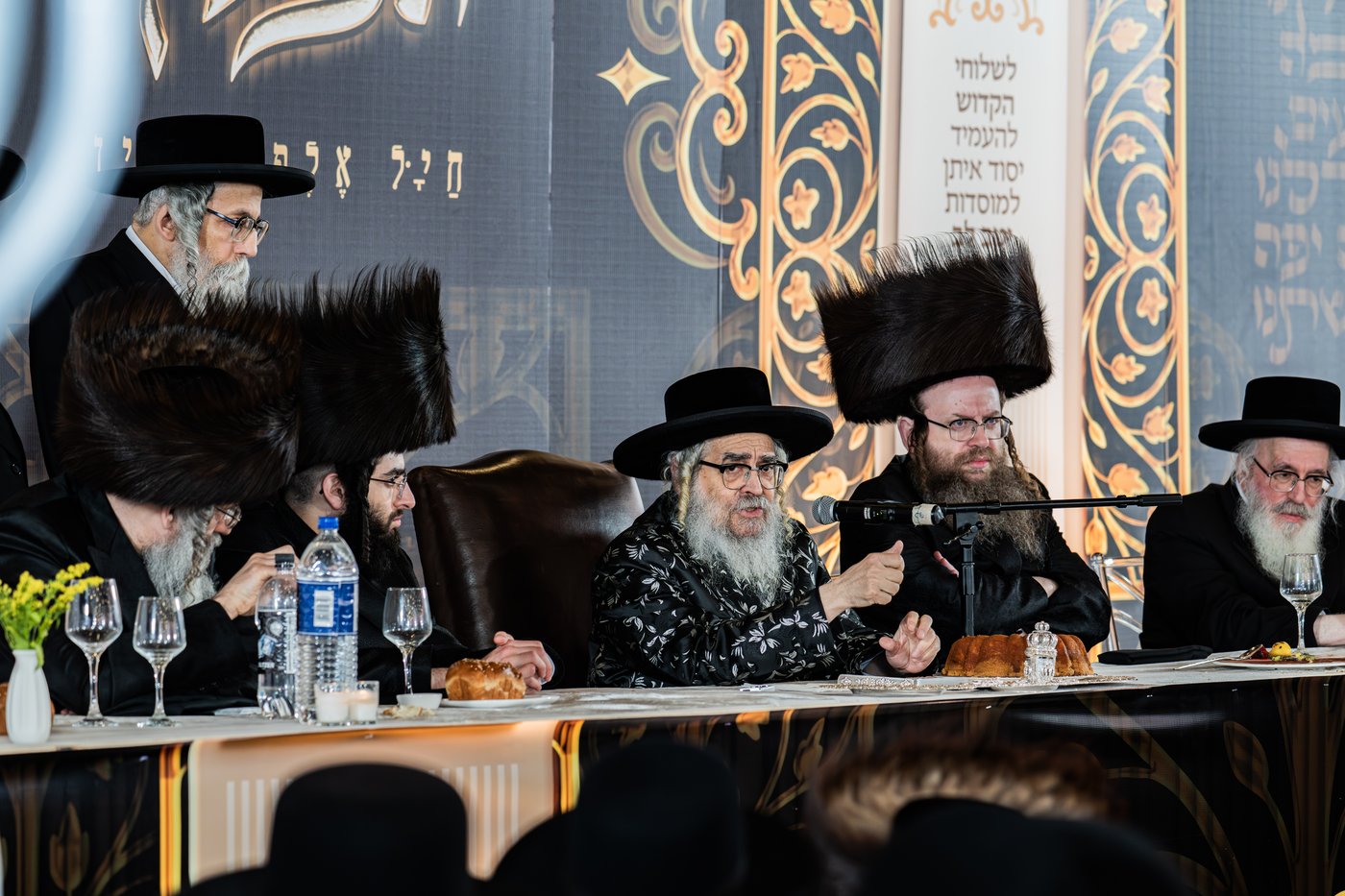 מסיבת שבע הברכות בסאטמר לכבודו של ר' חיים שלמה פישר