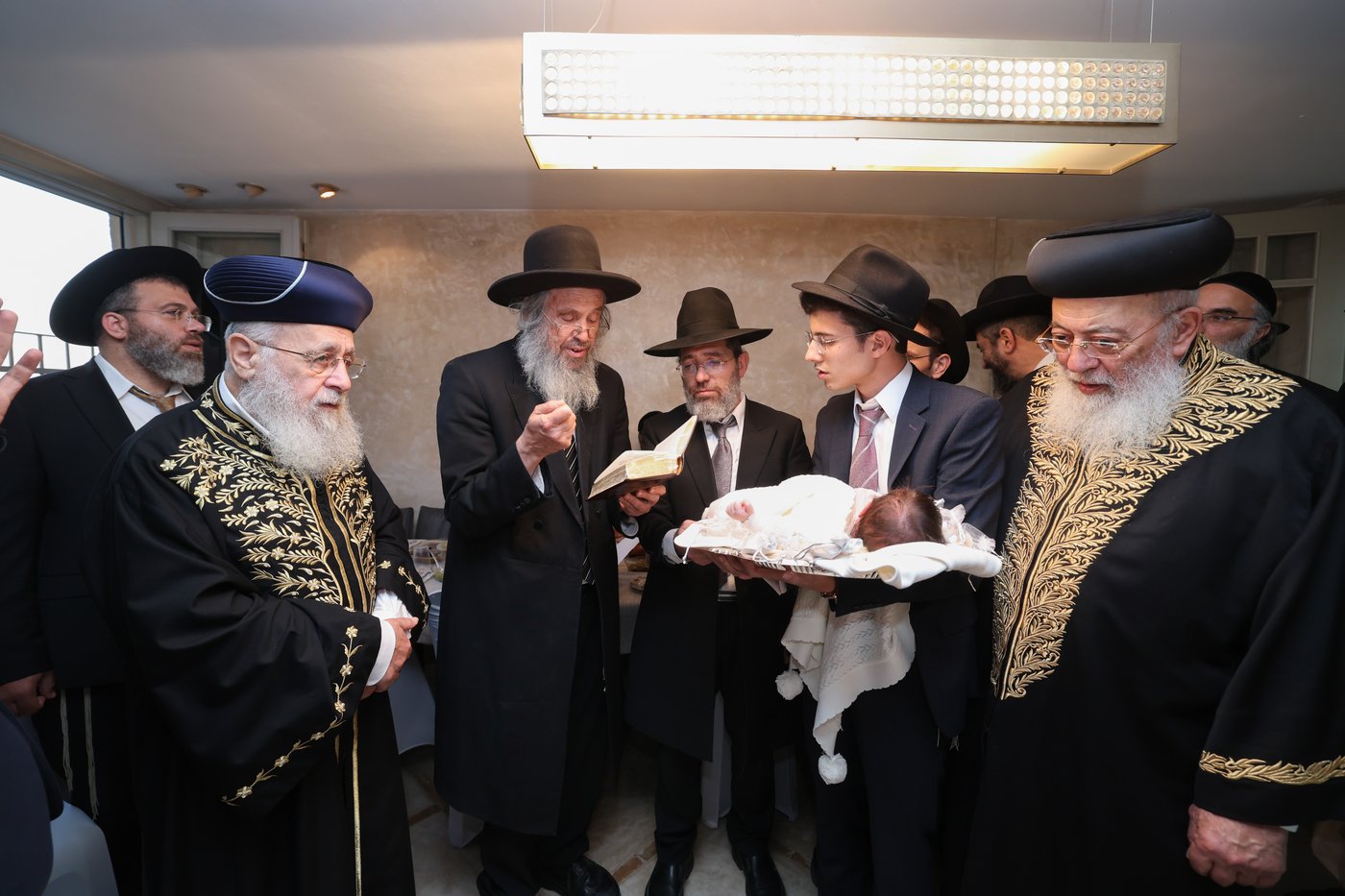 פדיון הבן לנין הרשלצי''ם הגר"י יוסף והגרש"מ עמאר 