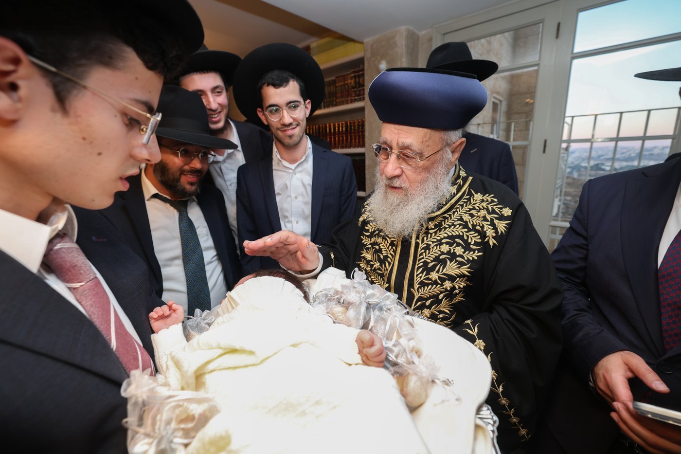 פדיון הבן לנין הרשלצי''ם הגר"י יוסף והגרש"מ עמאר 