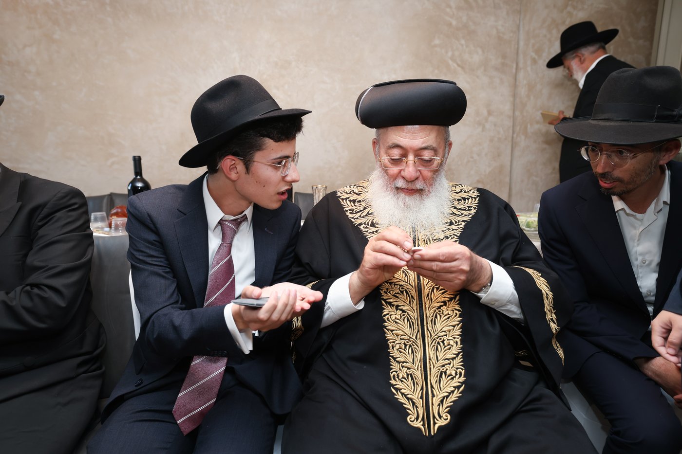 פדיון הבן לנין הרשלצי''ם הגר"י יוסף והגרש"מ עמאר 