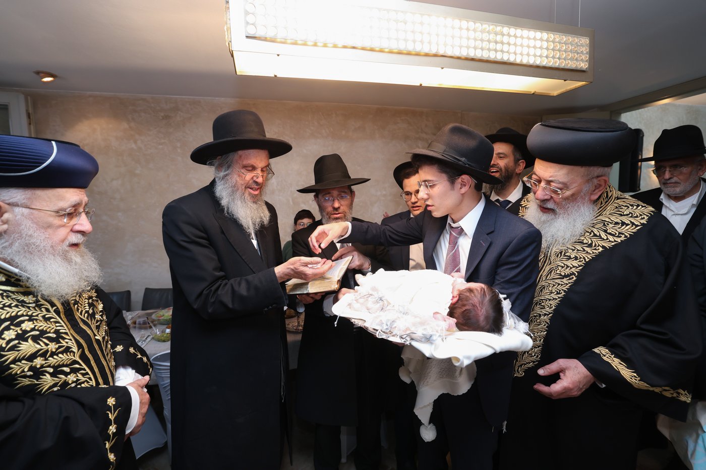 פדיון הבן לנין הרשלצי''ם הגר"י יוסף והגרש"מ עמאר 