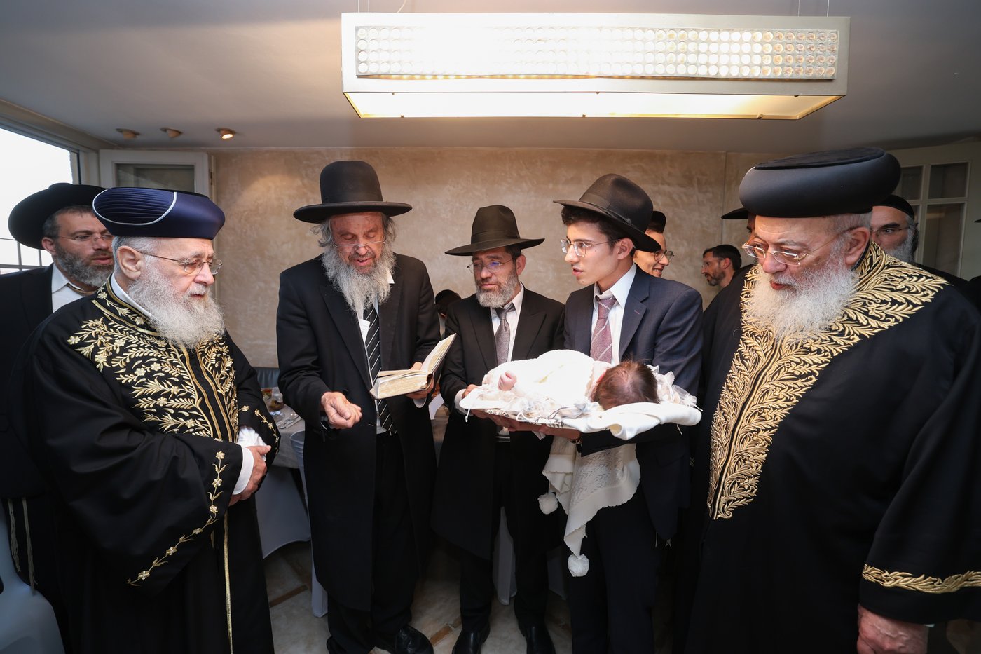 פדיון הבן לנין הרשלצי''ם הגר"י יוסף והגרש"מ עמאר 